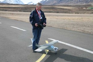 Þorsteinn gerir klárt fyrir fyrsta flug